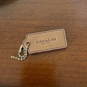 Coach Leather Tag